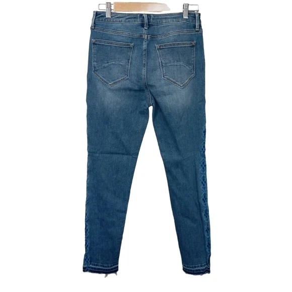 DRIFTWOOD Jackie High Rise Embroidered Side-Stripe Jeans NWT Size 28 - Picture 5 of 8